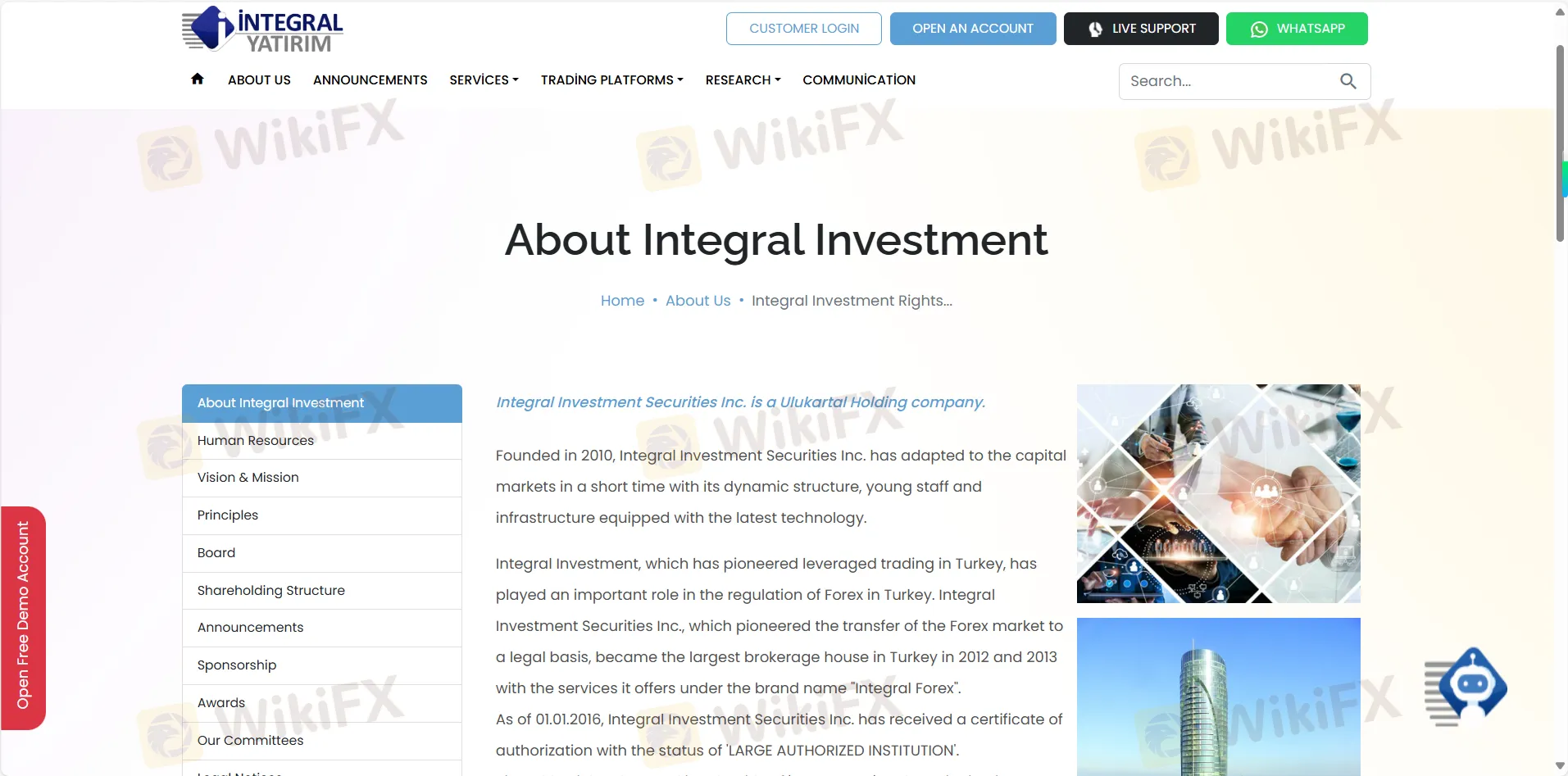 Integral Investment Information