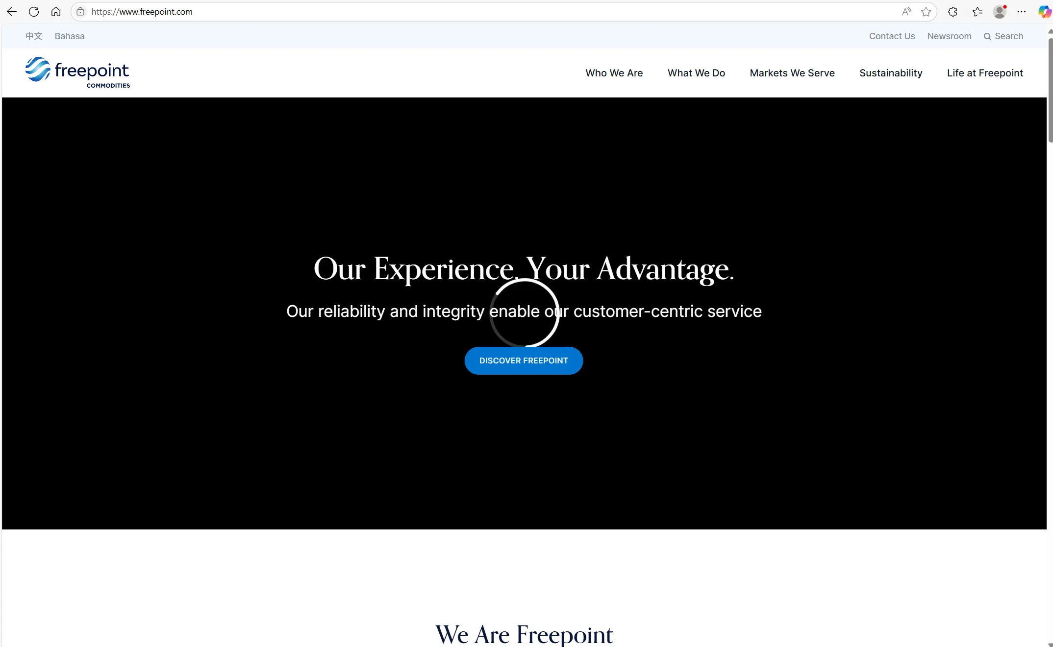 Freepoint's homepage Freepoint's homepage