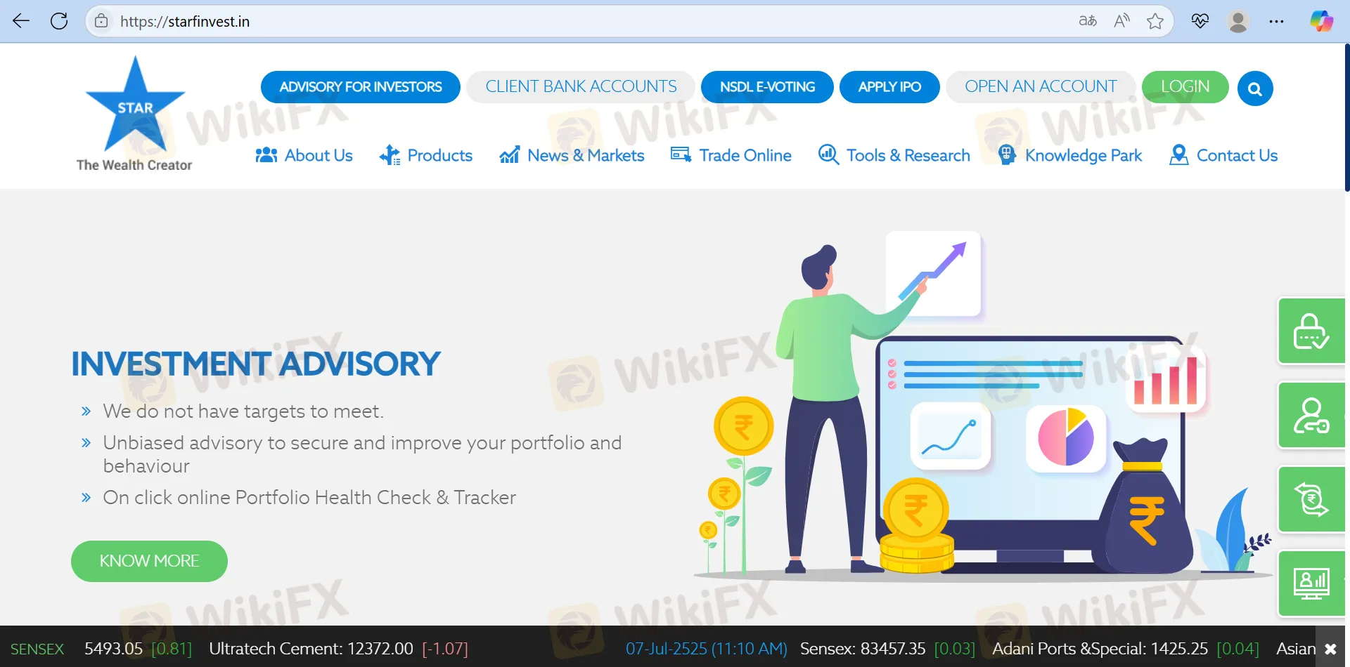 STAR Finvest's homepage