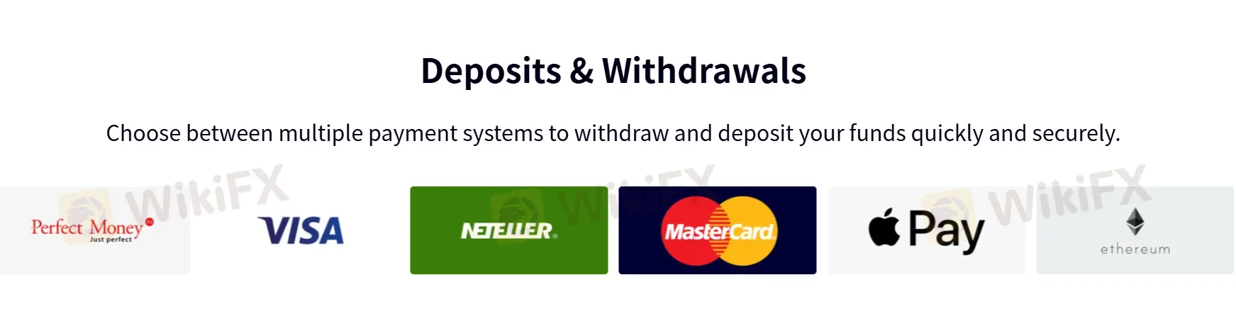 Deposit and Withdrawal