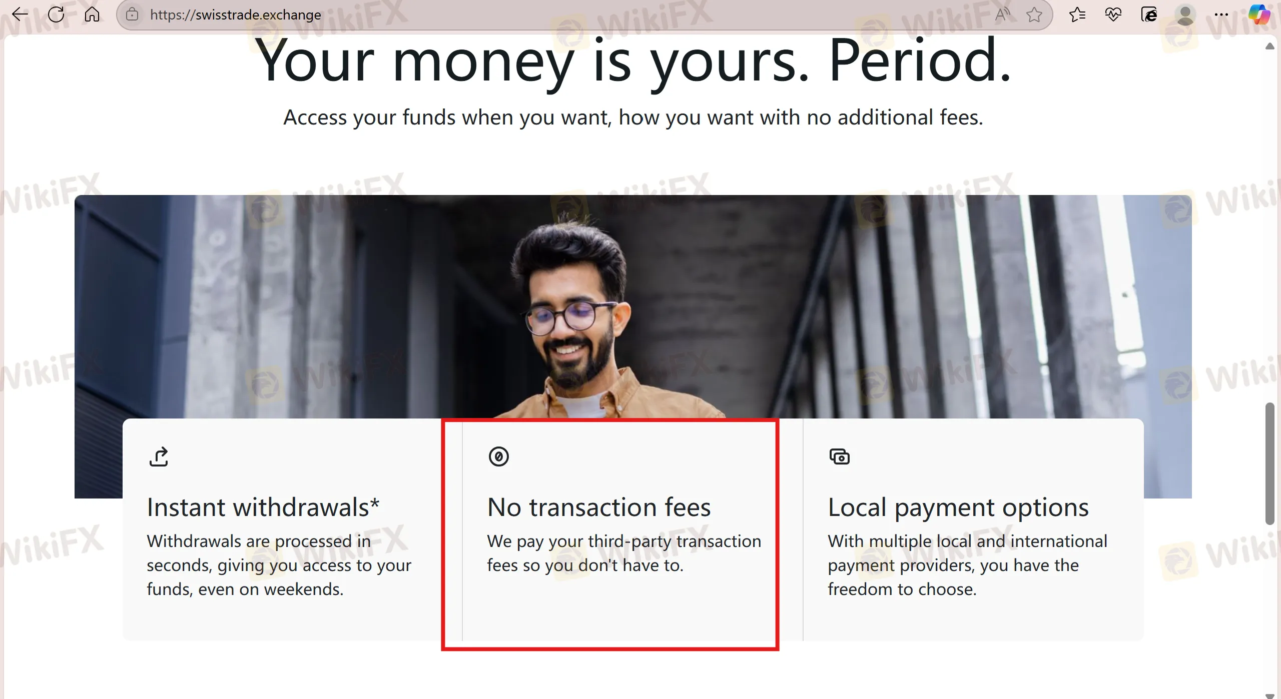 SwissTrade Exchange Fees