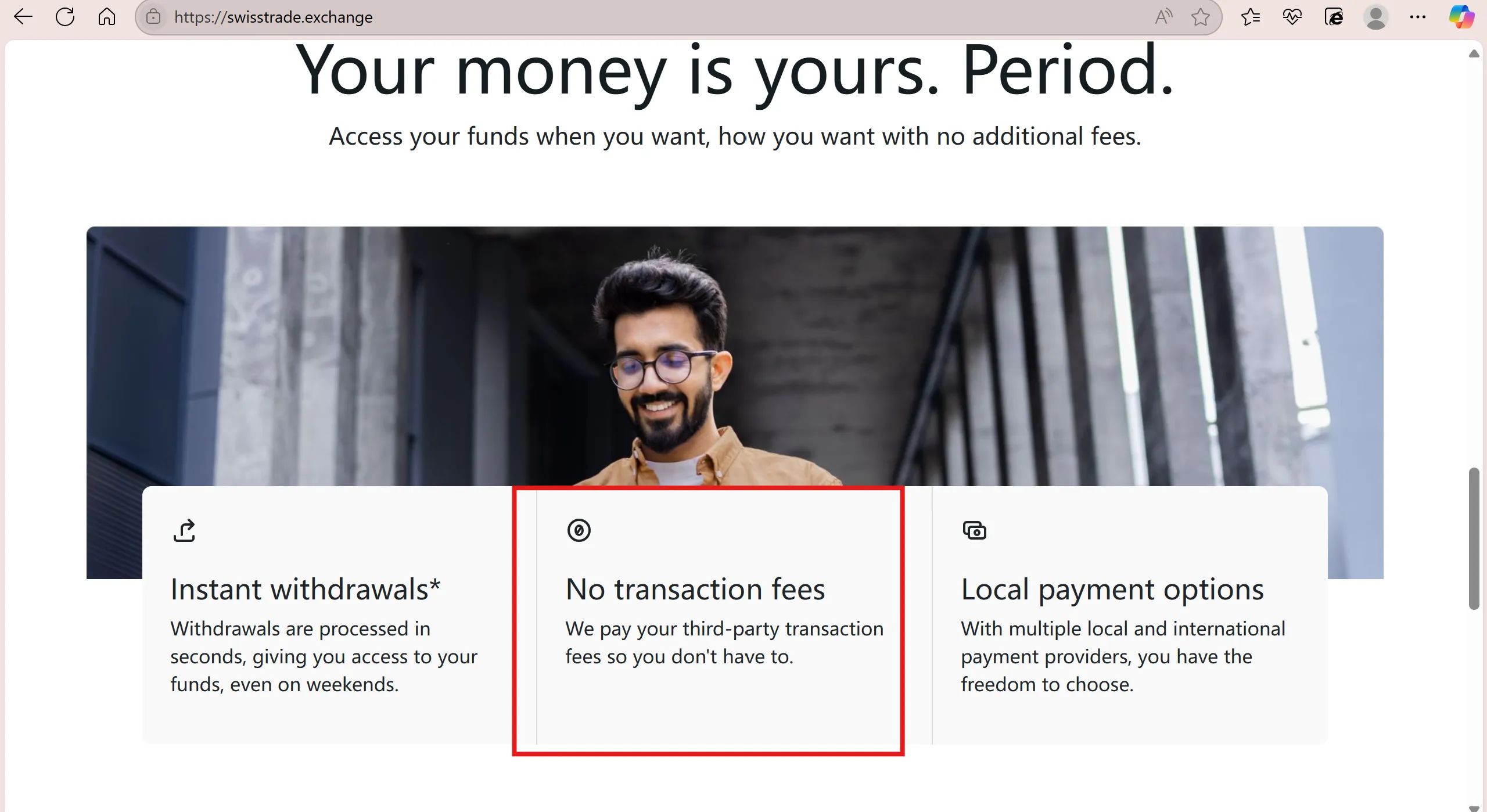 SwissTrade Exchange Fees