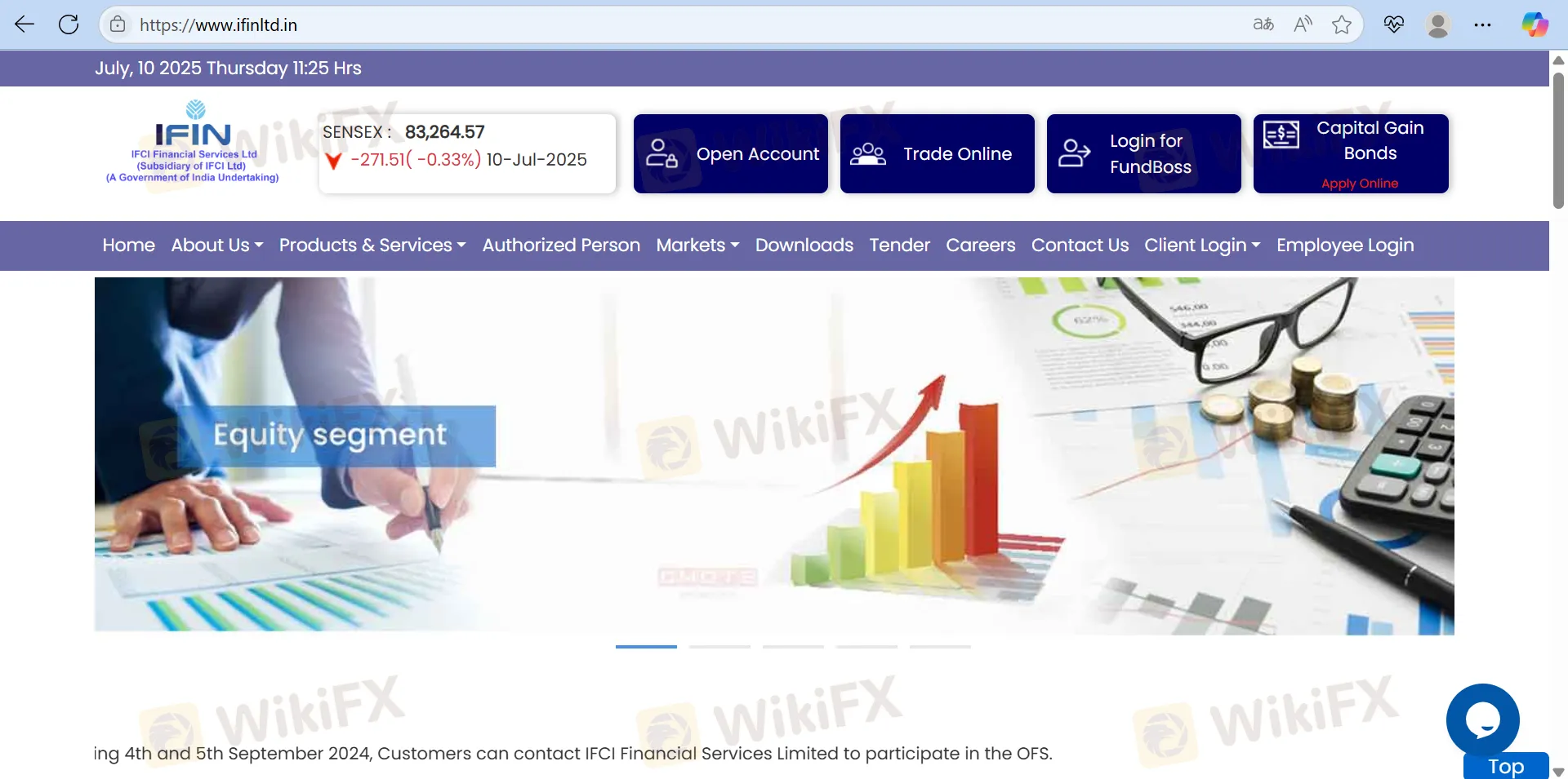IFIN's homepage
