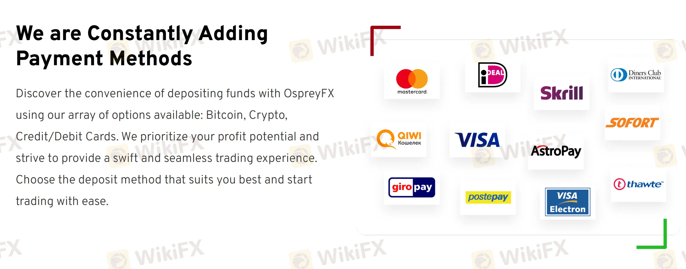 Payment methods