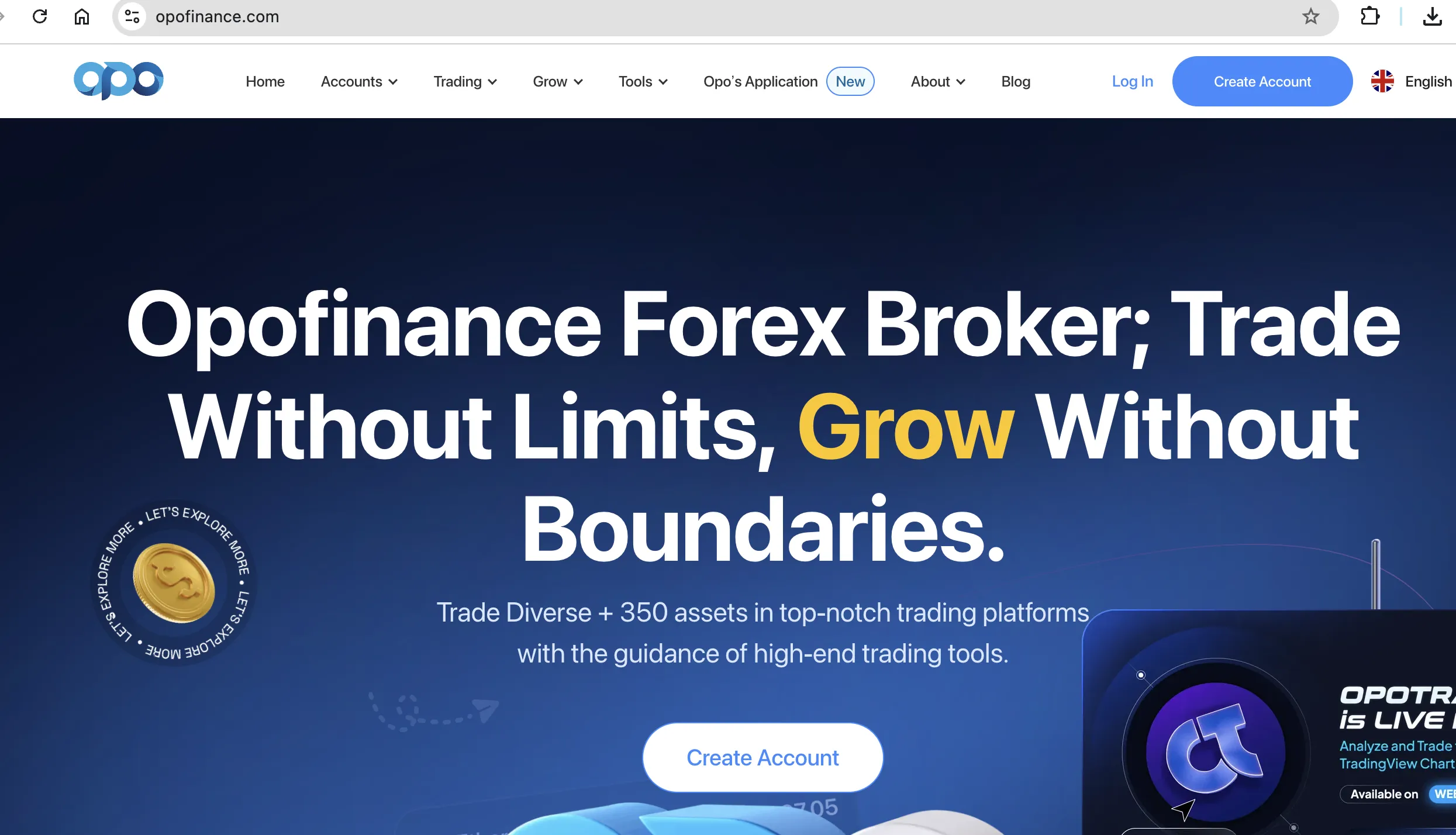 Opofinance's homepage Opofinance's homepage