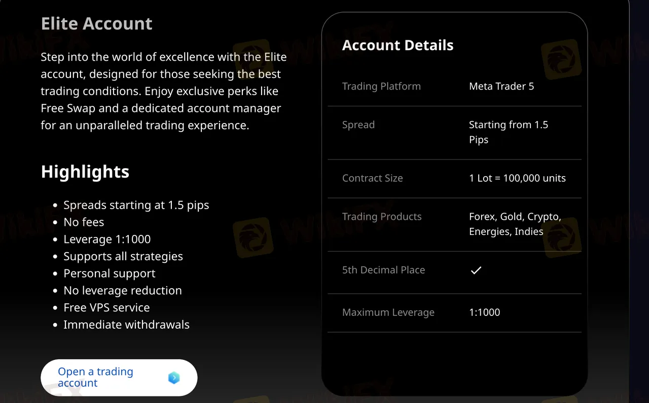 Elite account features
