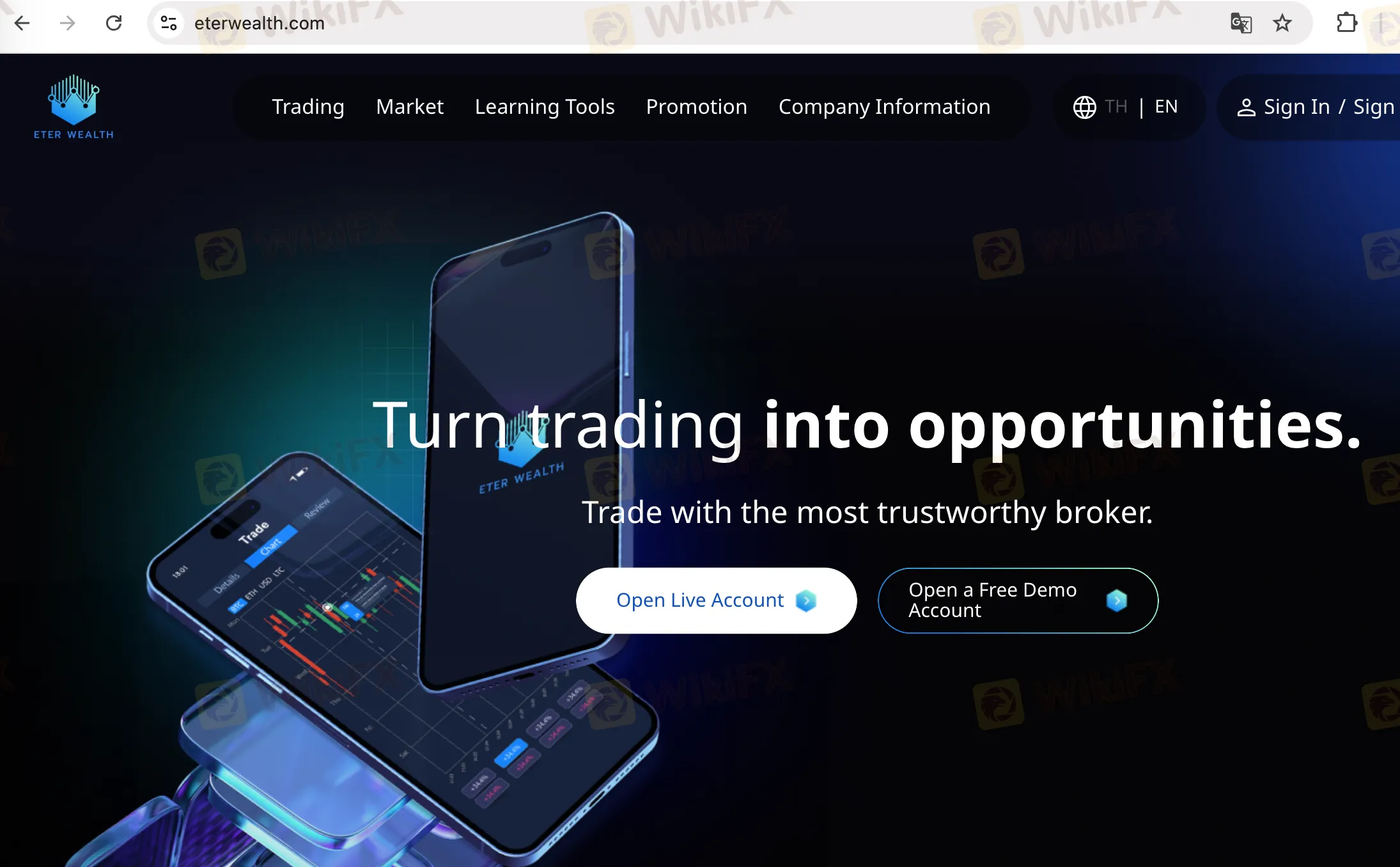 EterWealth's homepage