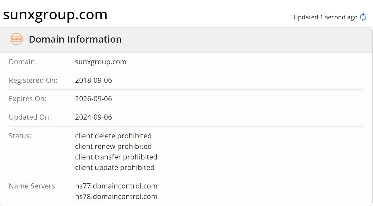 Domain information