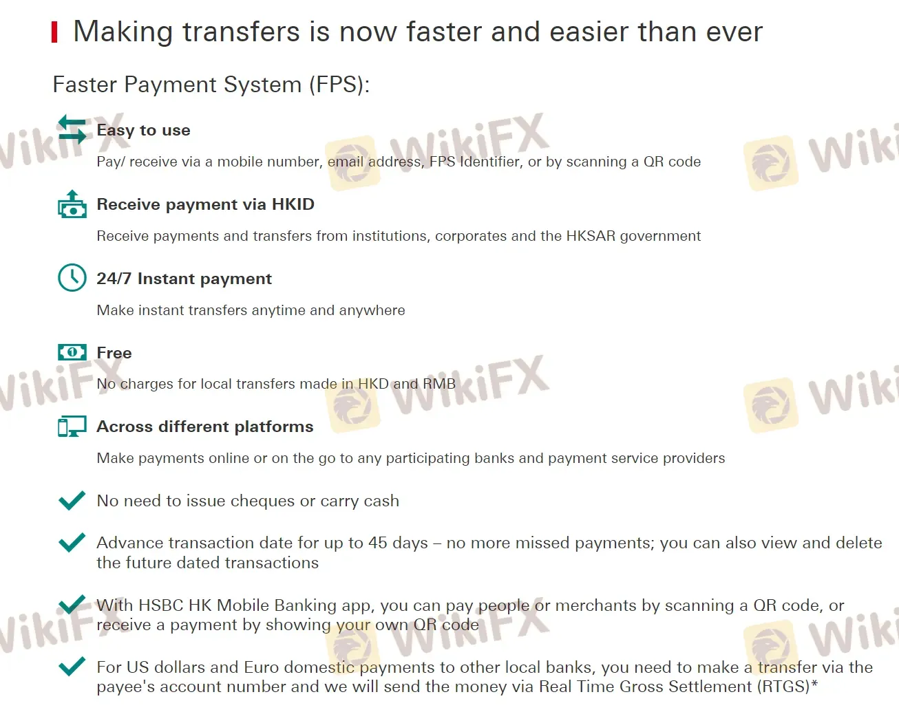 Deposit and Withdrawal