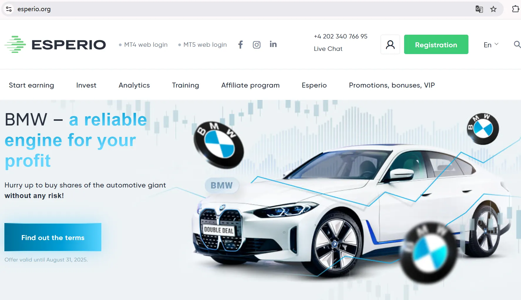 Esperio's homepage