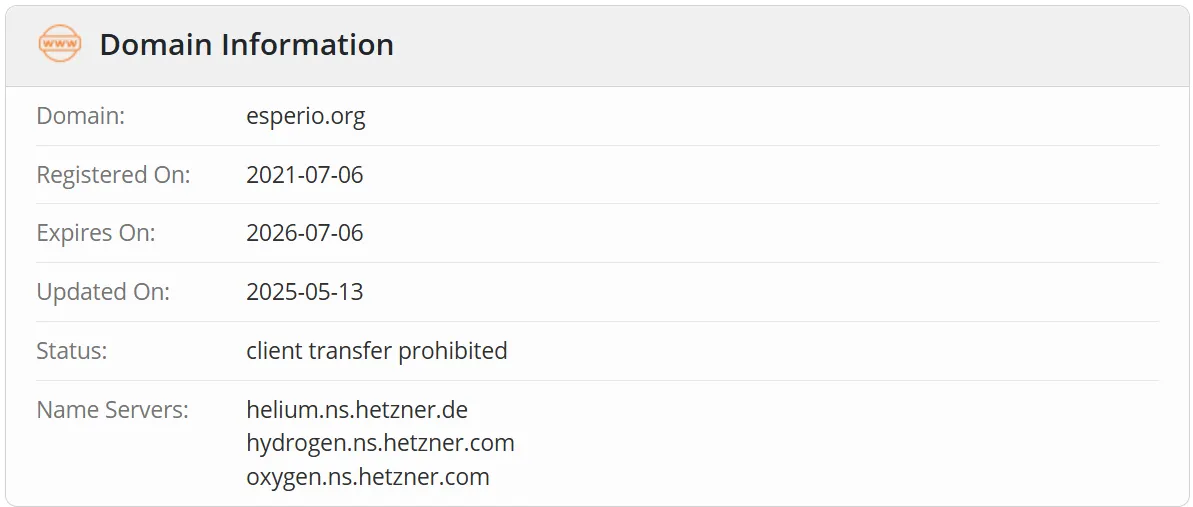 Domain information