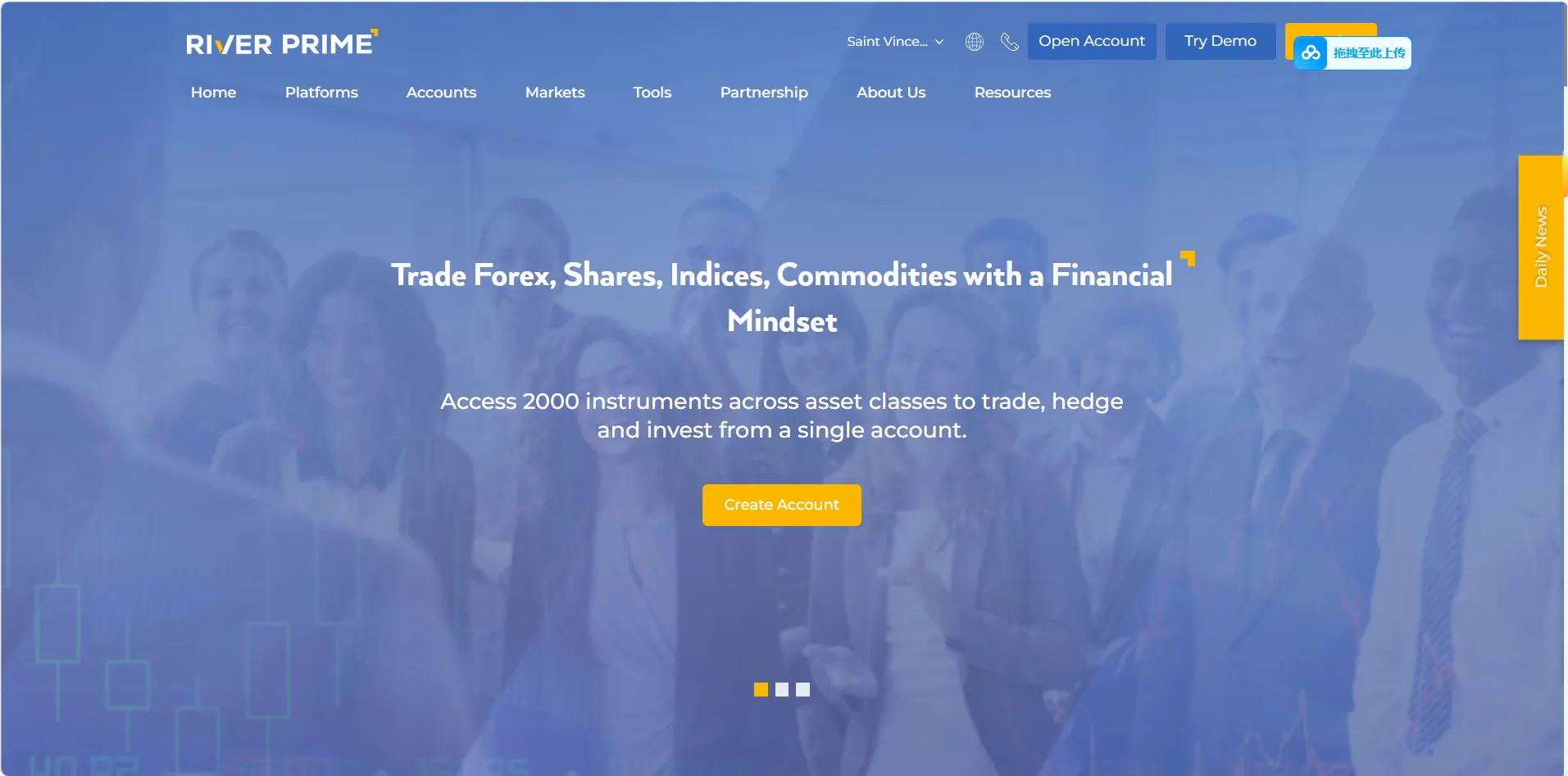 River Prime's homepage