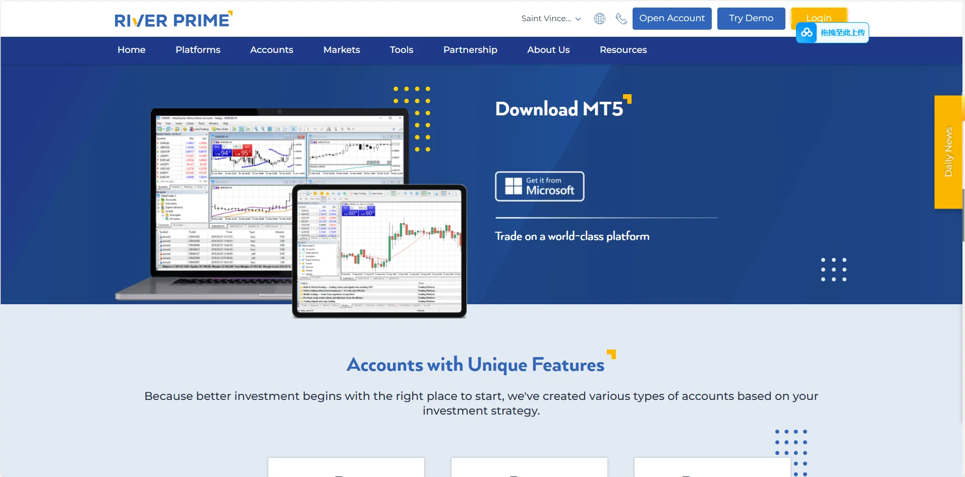 MT5 platform