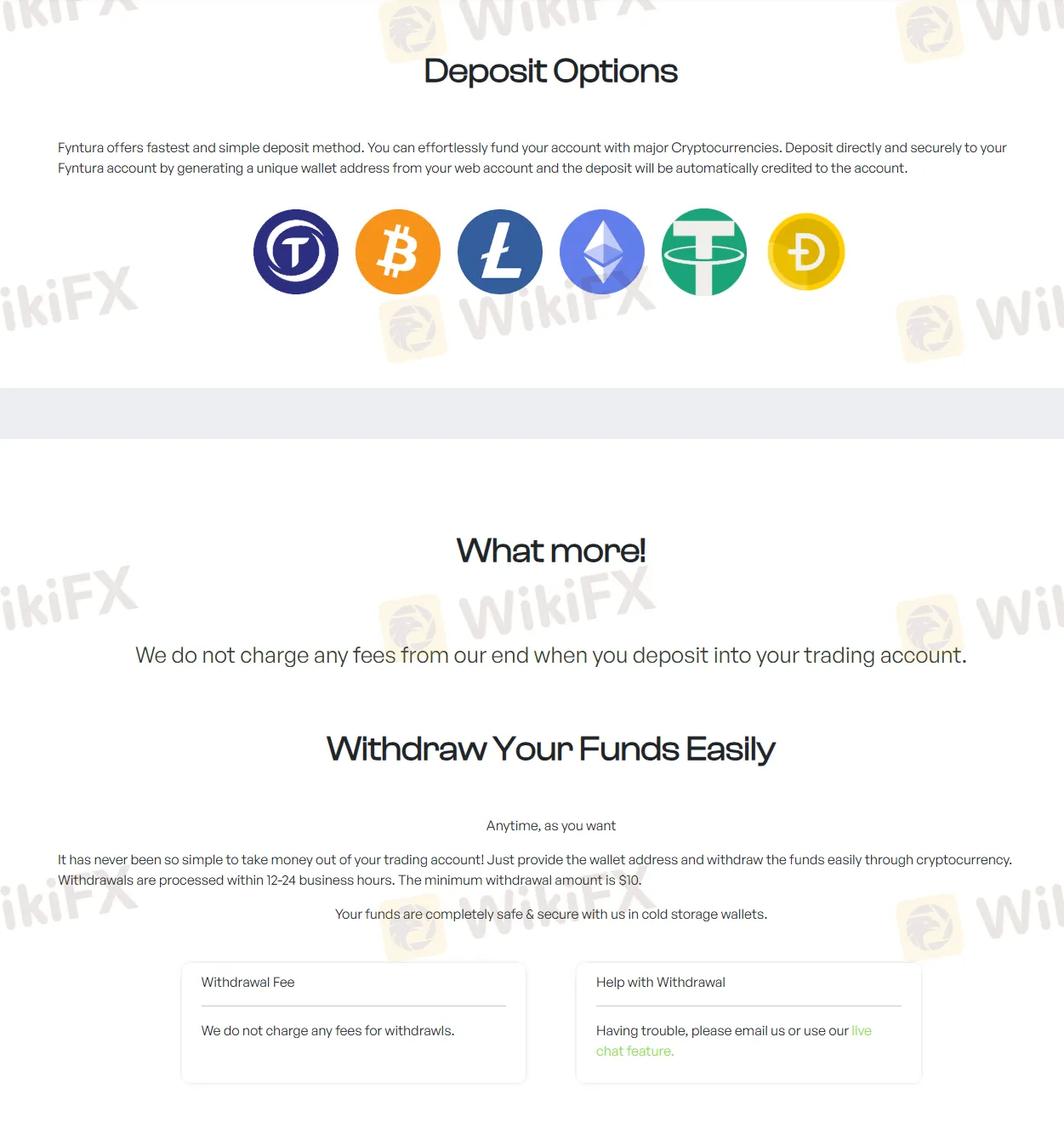 Deposit and Withdrawal