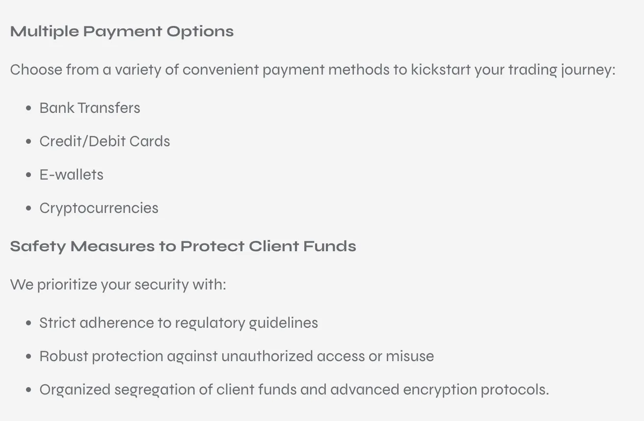 Deposit and Withdrawal