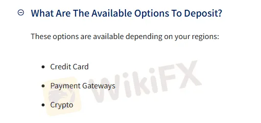 Deposit and Withdrawal