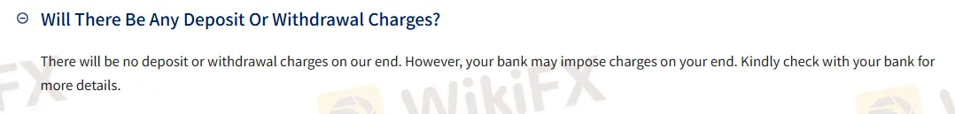 Deposit and Withdrawal