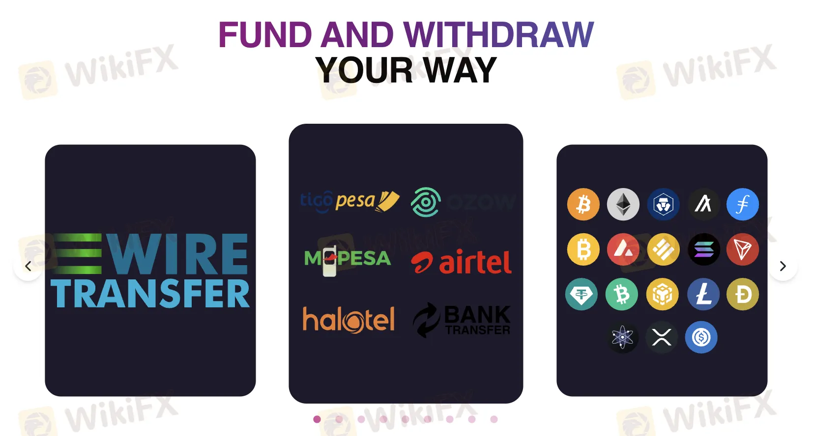 Deposit and Withdrawal