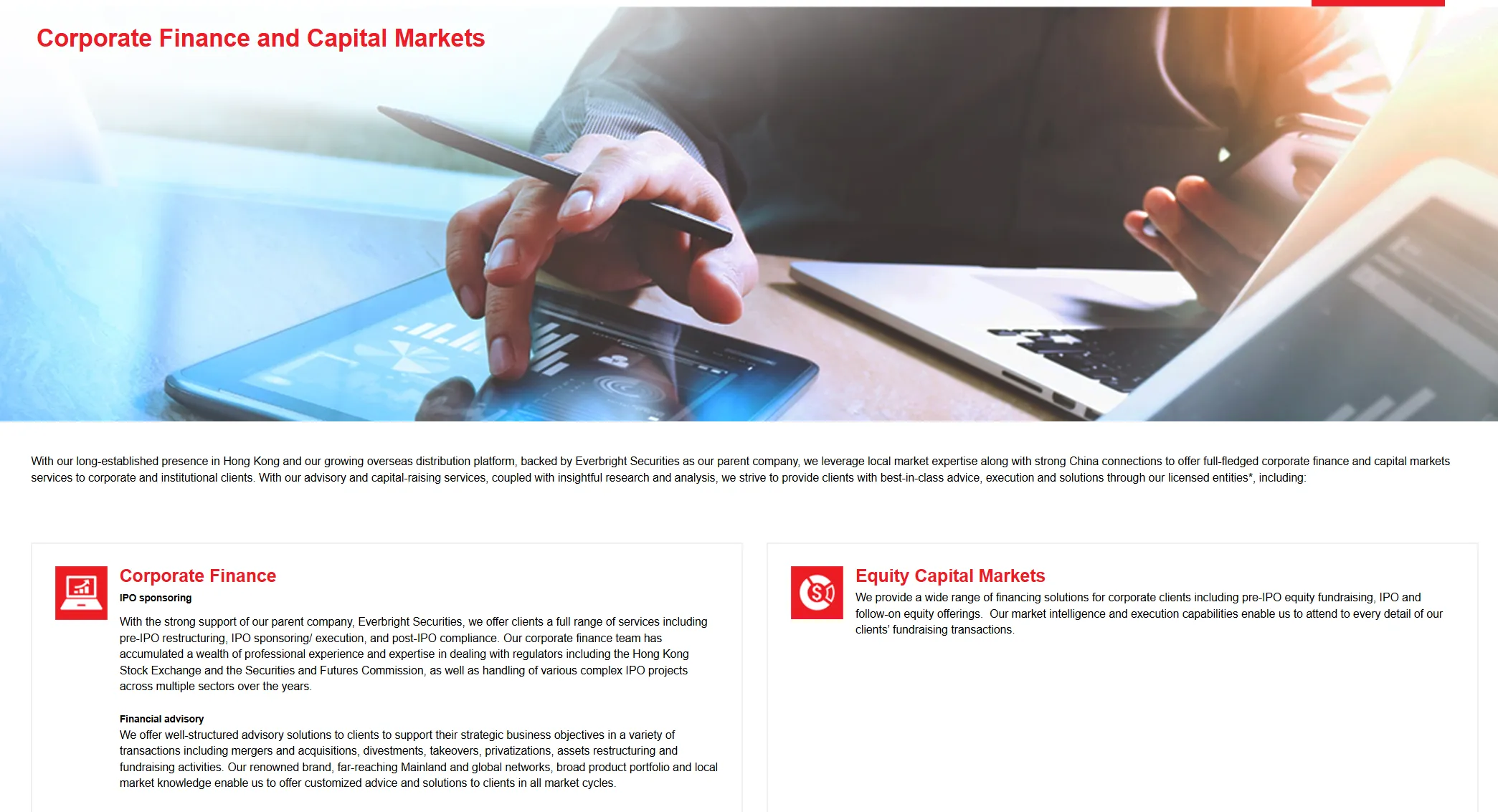Corporate Finance & Capital Markets