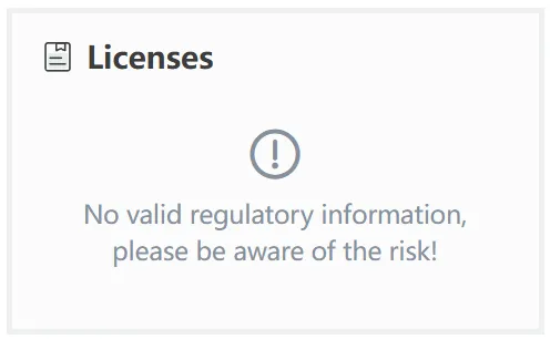 No license