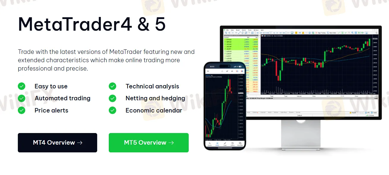 MT4 and MT5 platforms