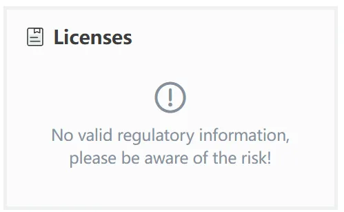 No license