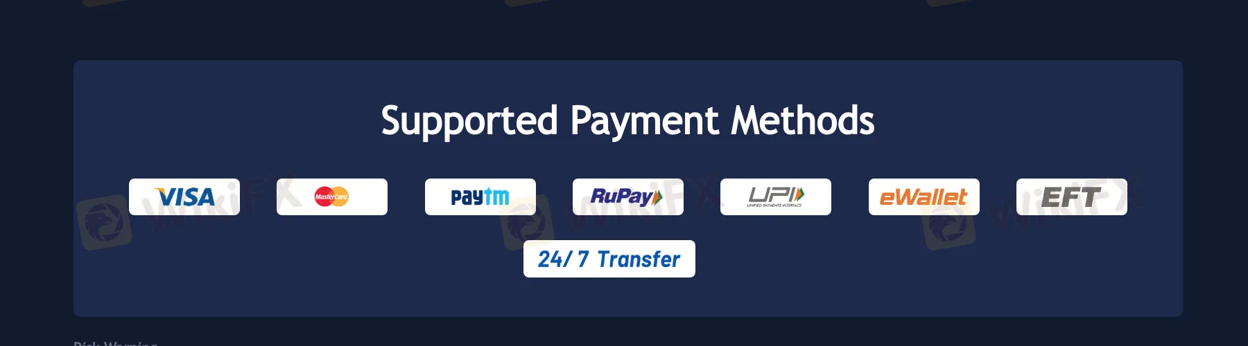 Payment methods