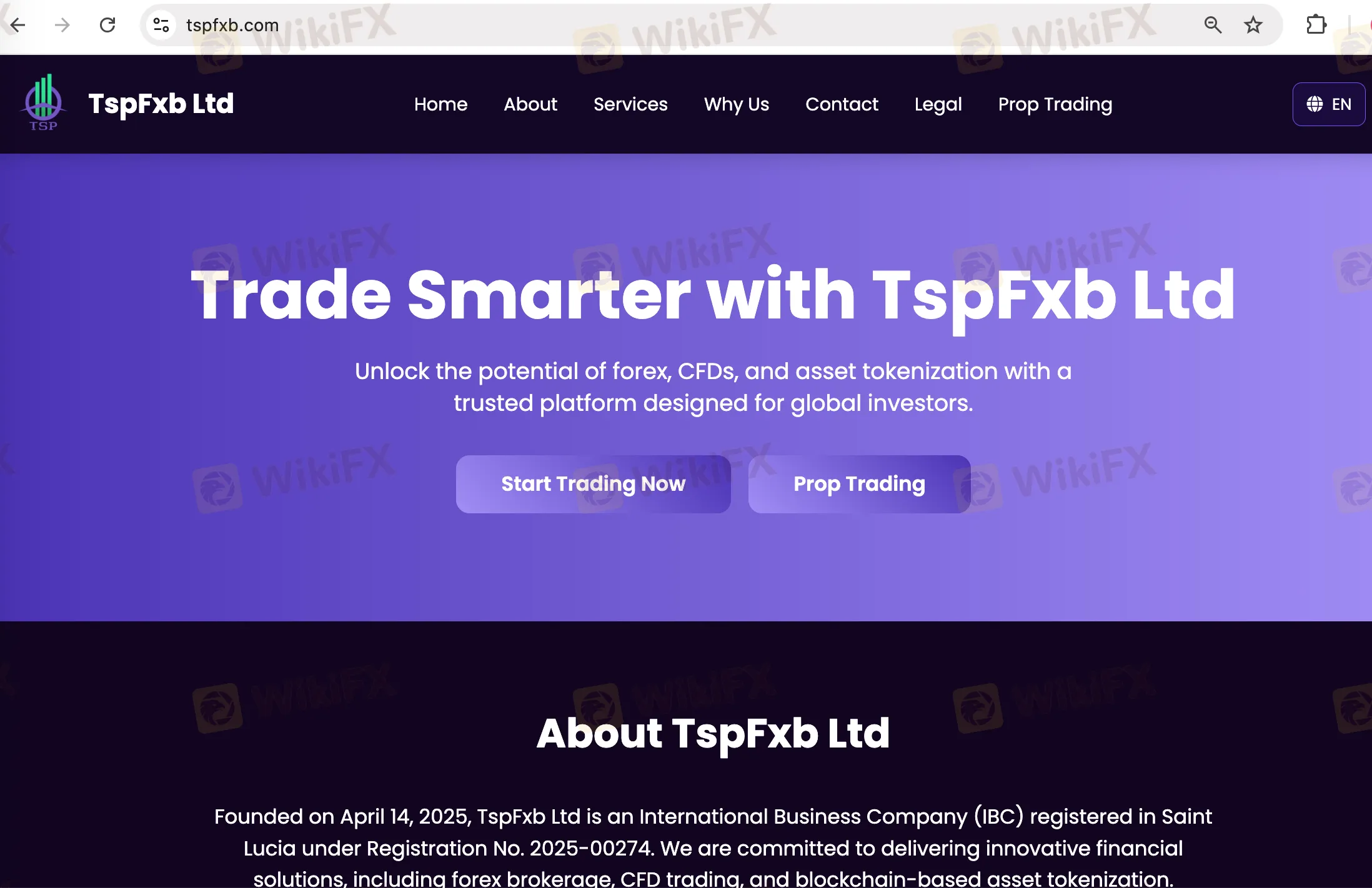 TspFxb Ltd's homepage