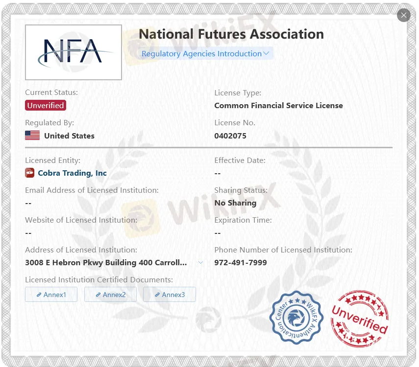 Unverified NFA license