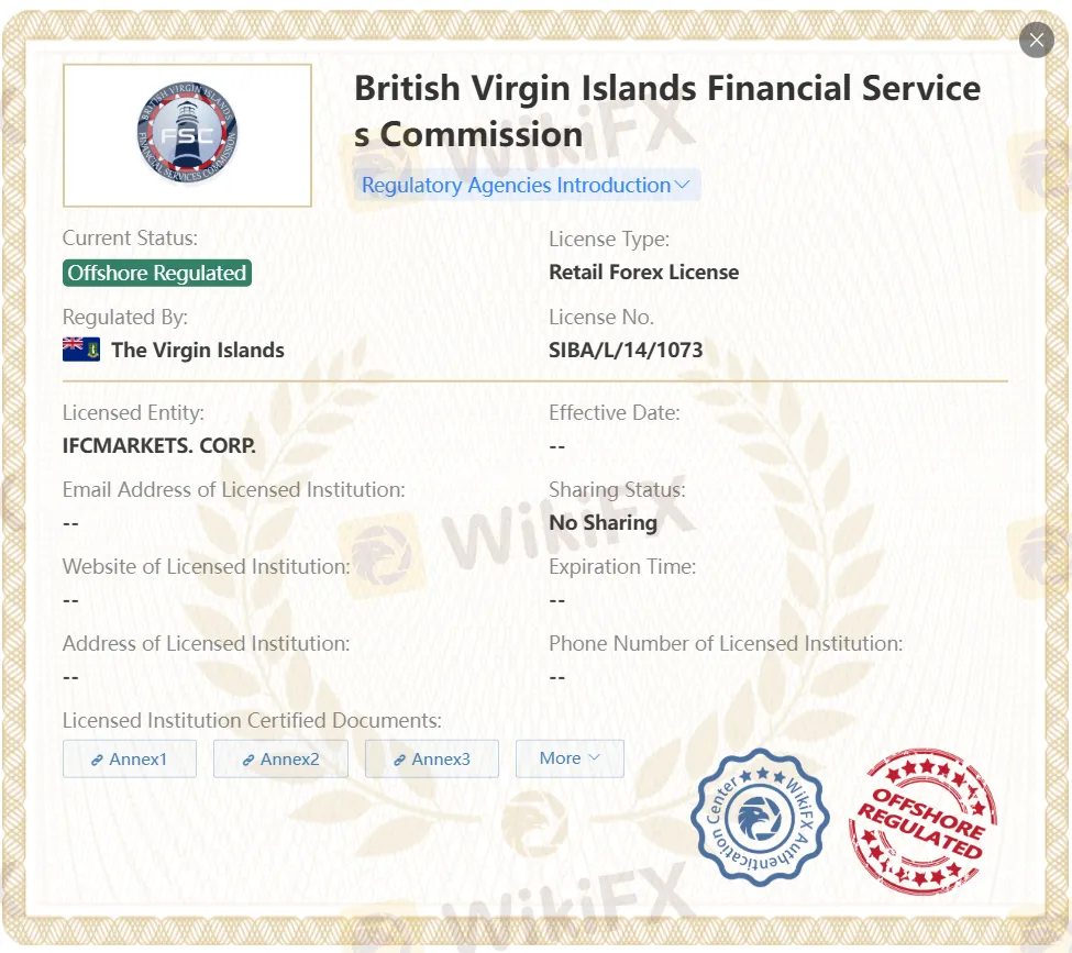 Offshore regulated by FSC