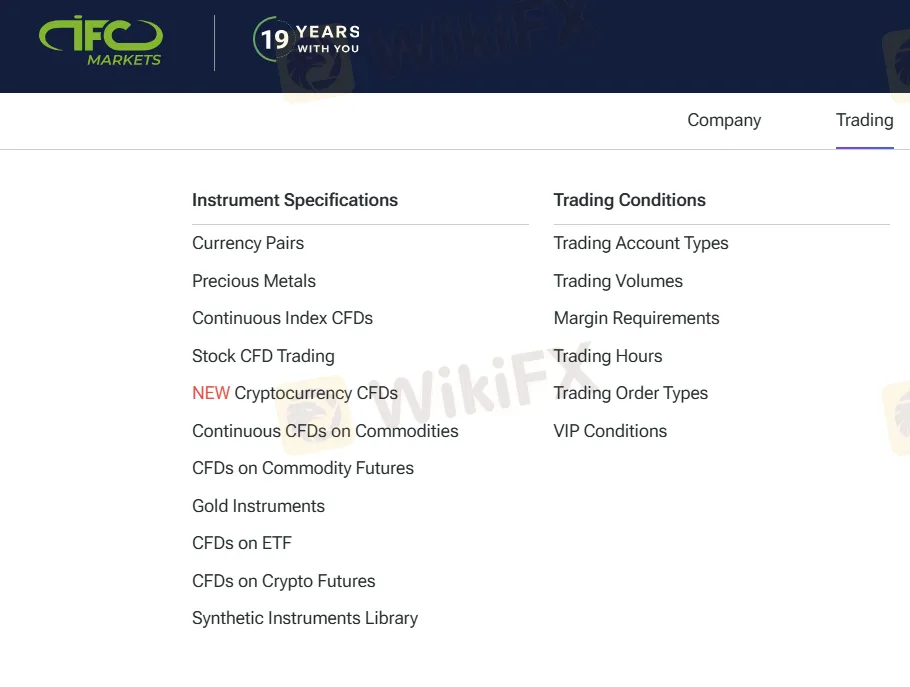 What Can I Trade on IFC Markets?