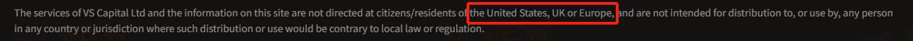 Regional restrictions