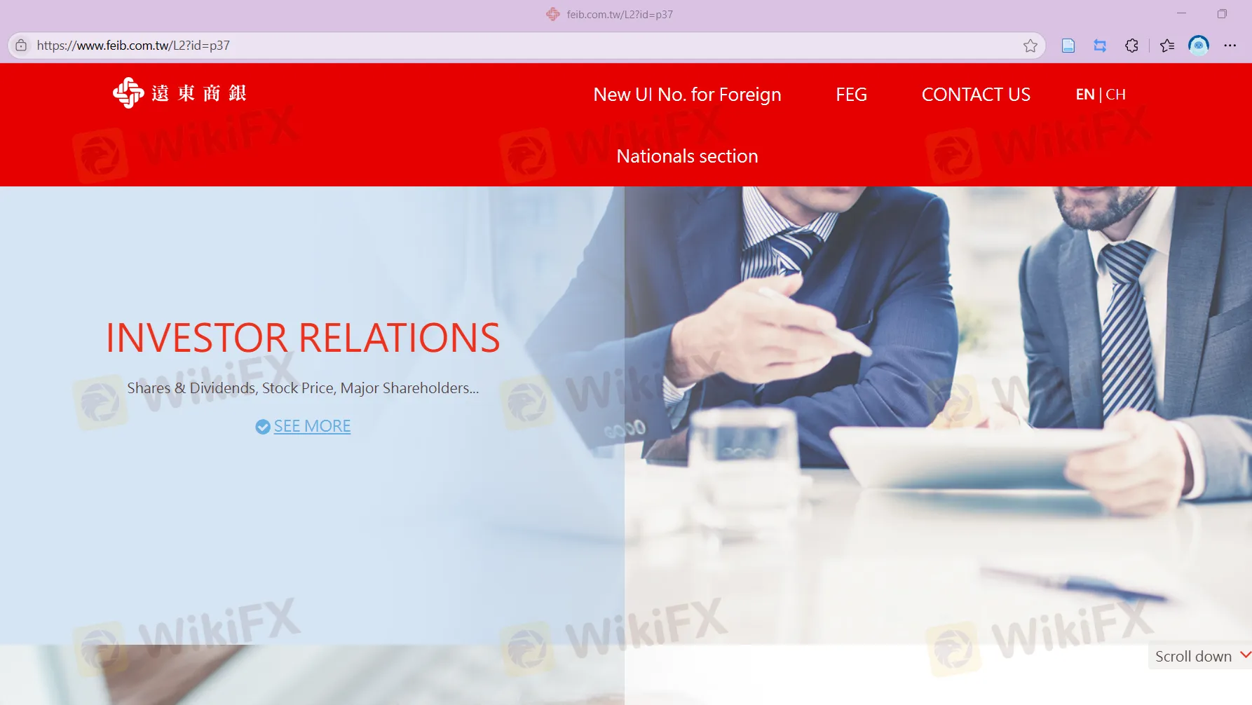 Far Eastern's homepage