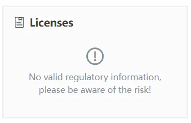 No license