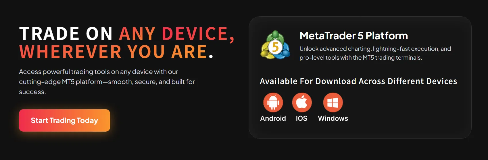 MT5 platform