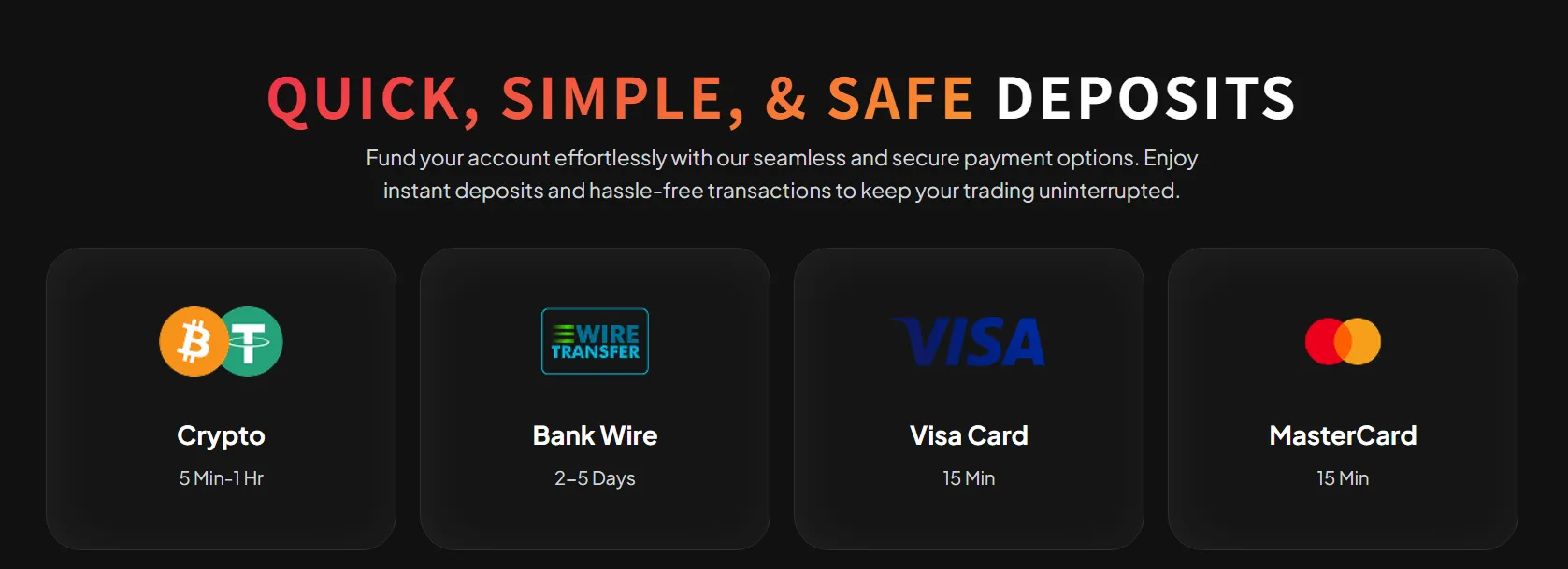 Payment methods