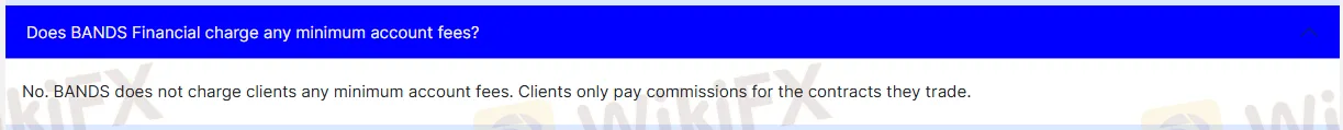 Minimum account fees
