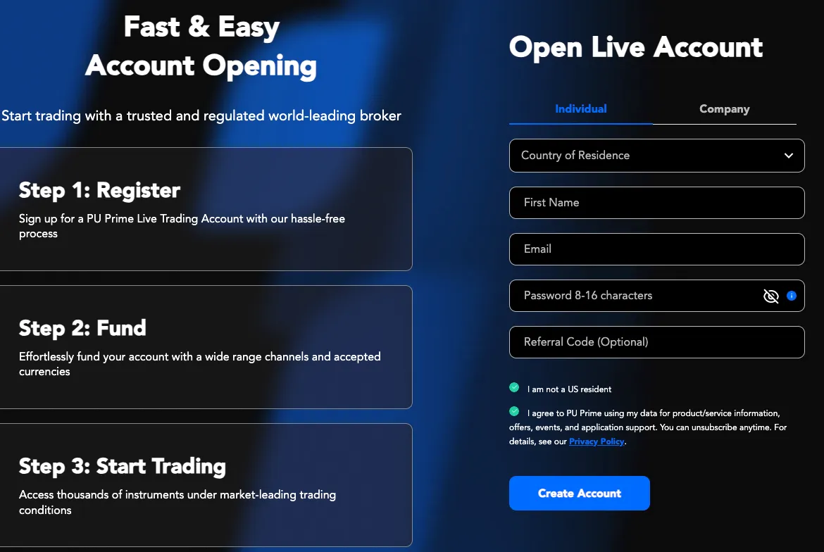 What Account Types Does PU Prime Offer? What Account Types Does PU Prime Offer?