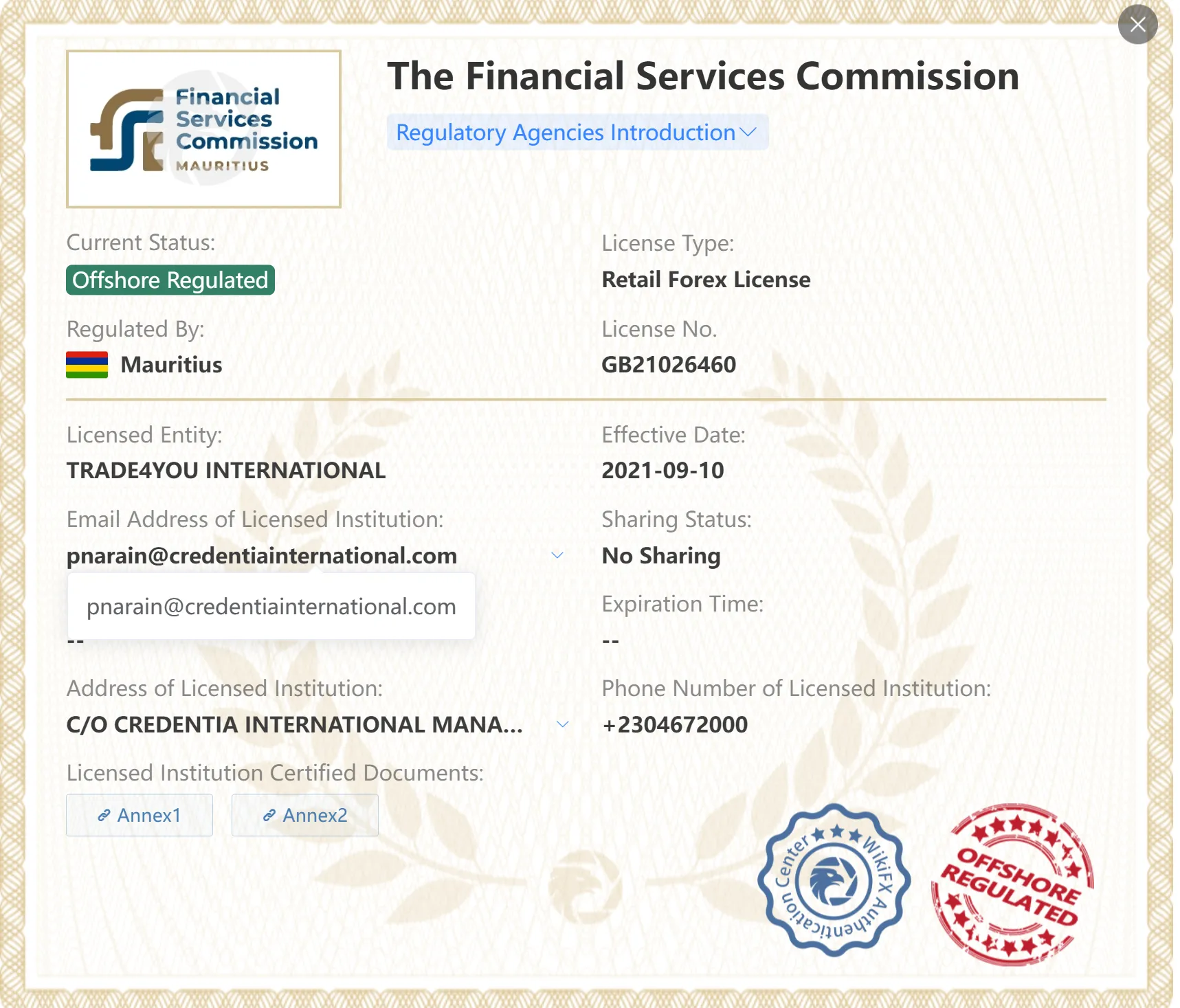 Markets4you regulated Markets4you regulated