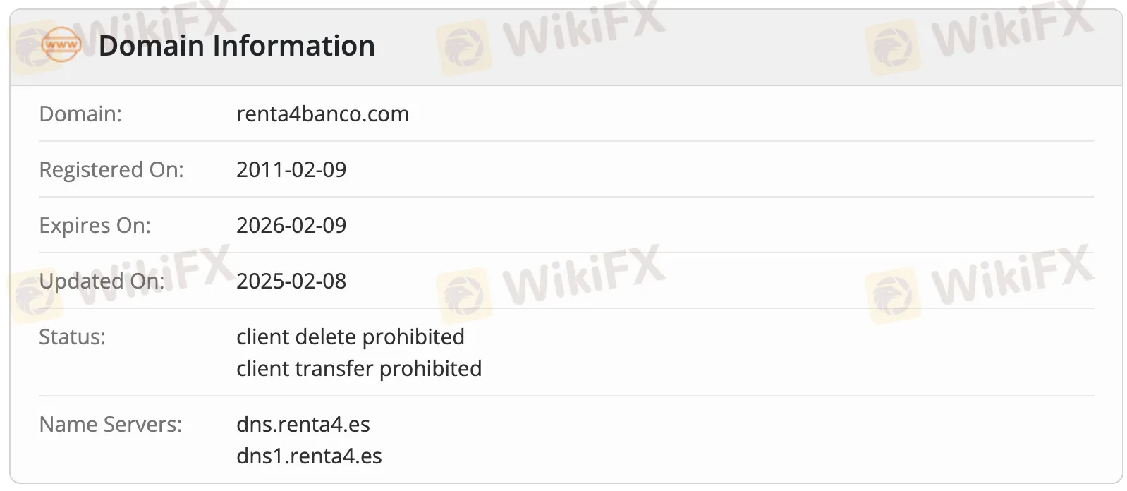 Domain information
