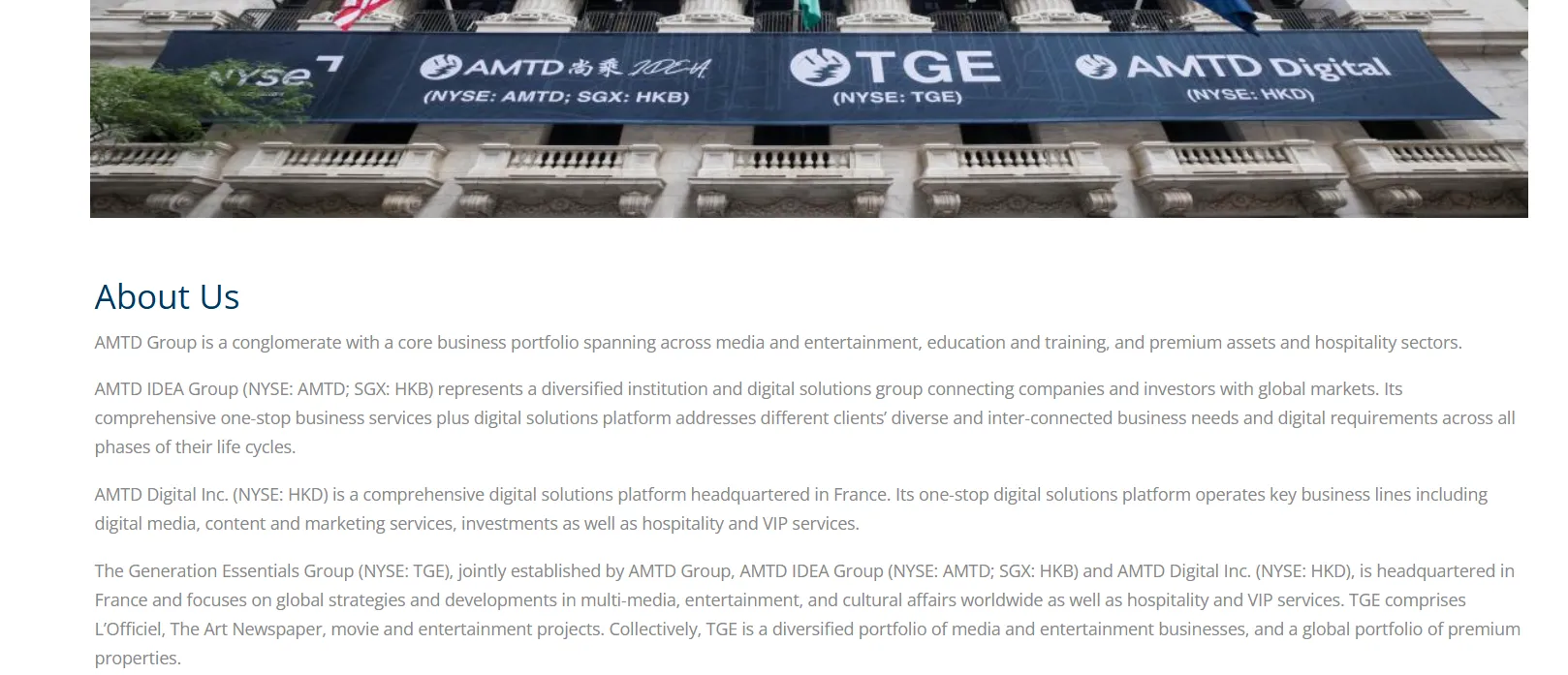 About AMTD