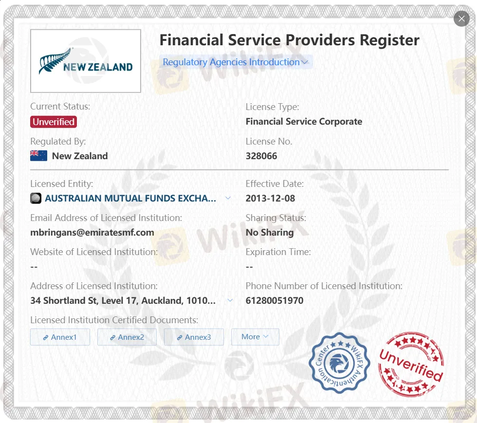 Licencia FSPR no verificada