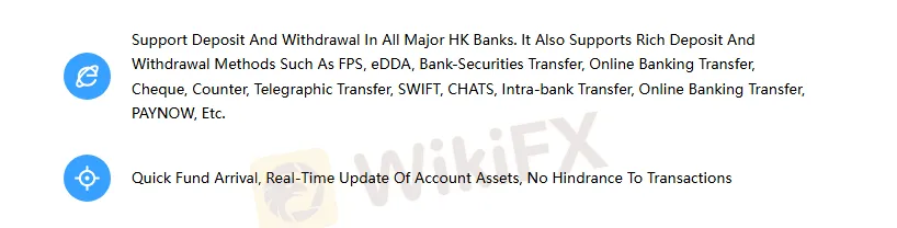 Deposit and Withdrawal