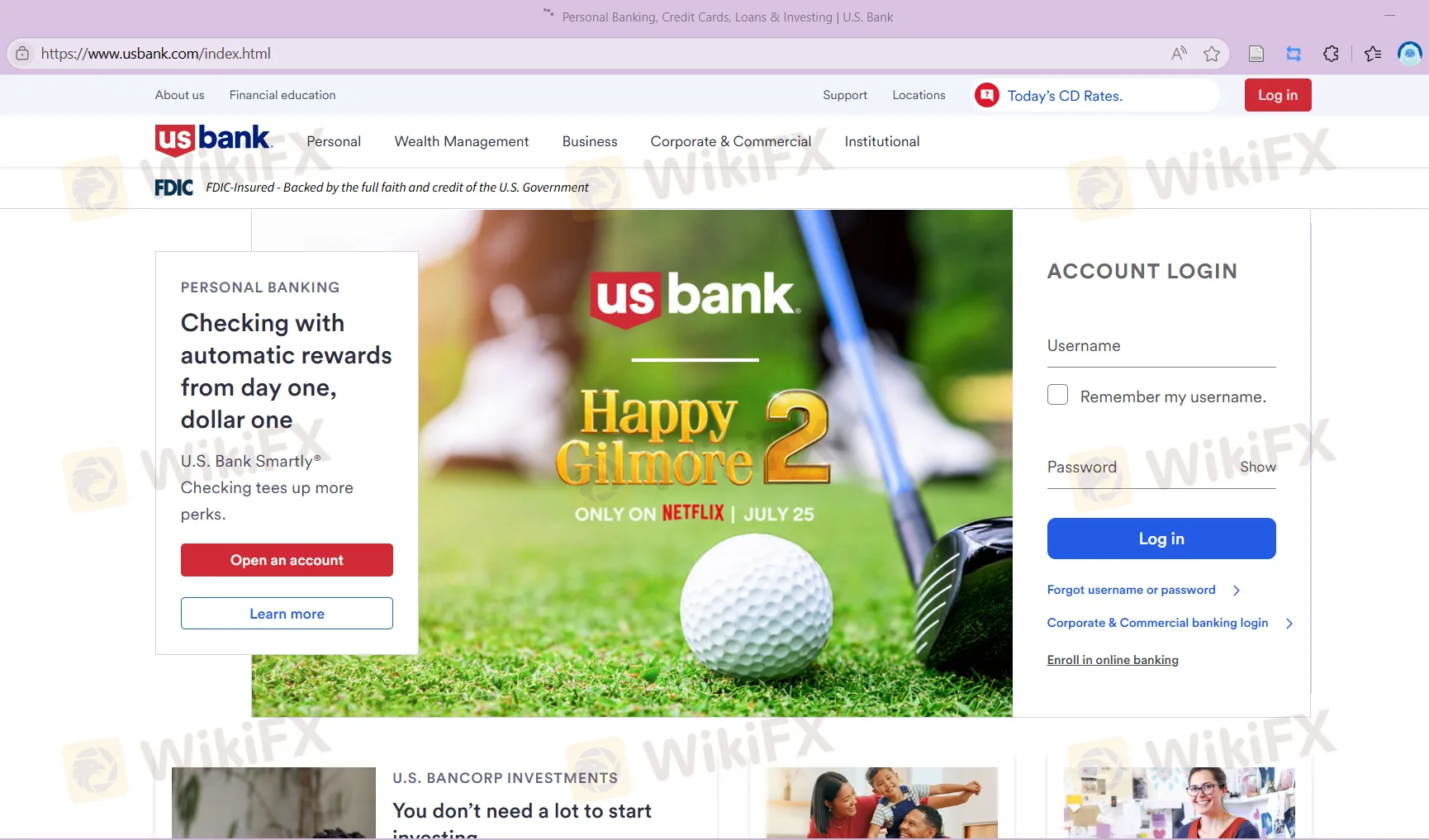 U.S. Bank Information