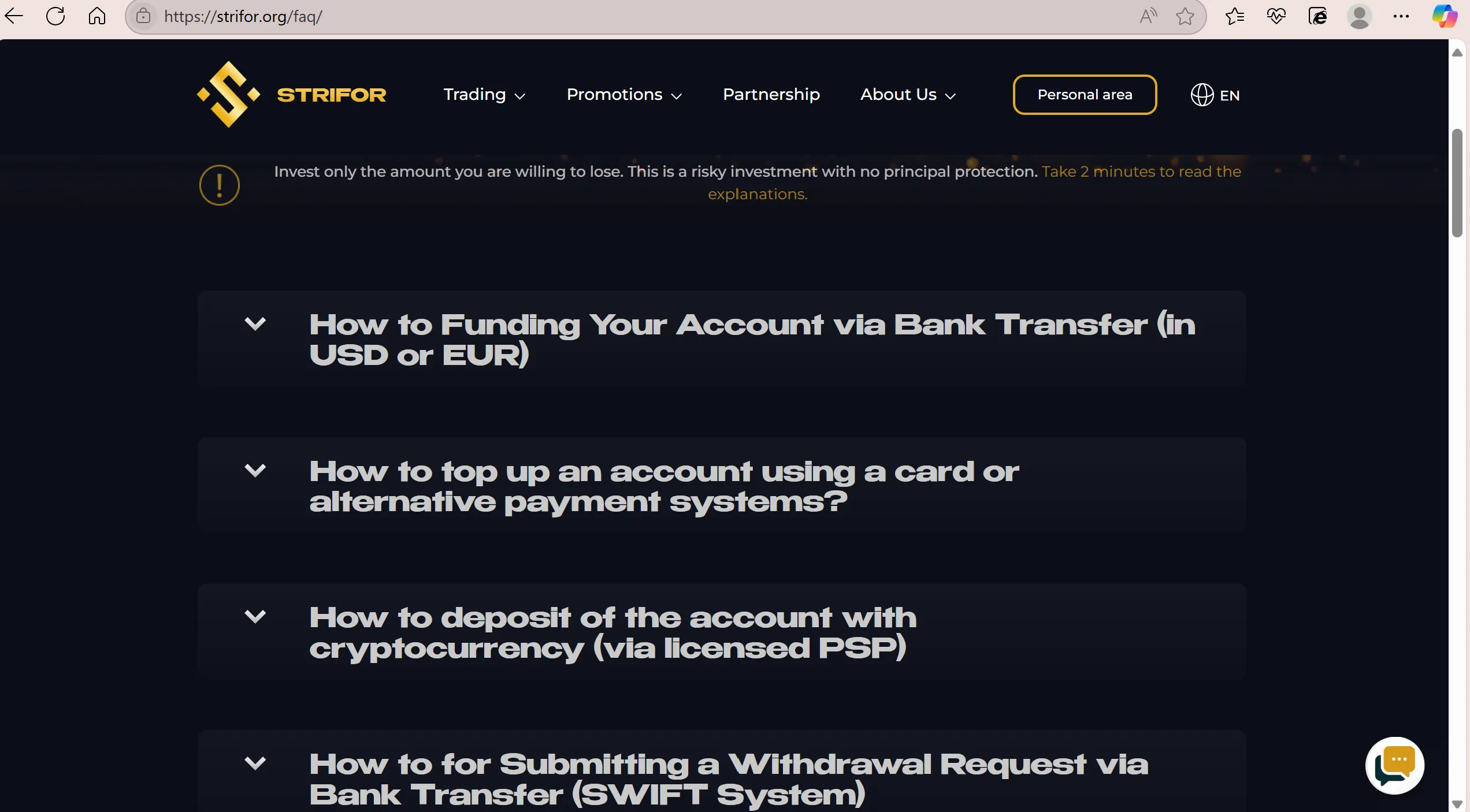 Deposit and Withdrawal Deposit and Withdrawal