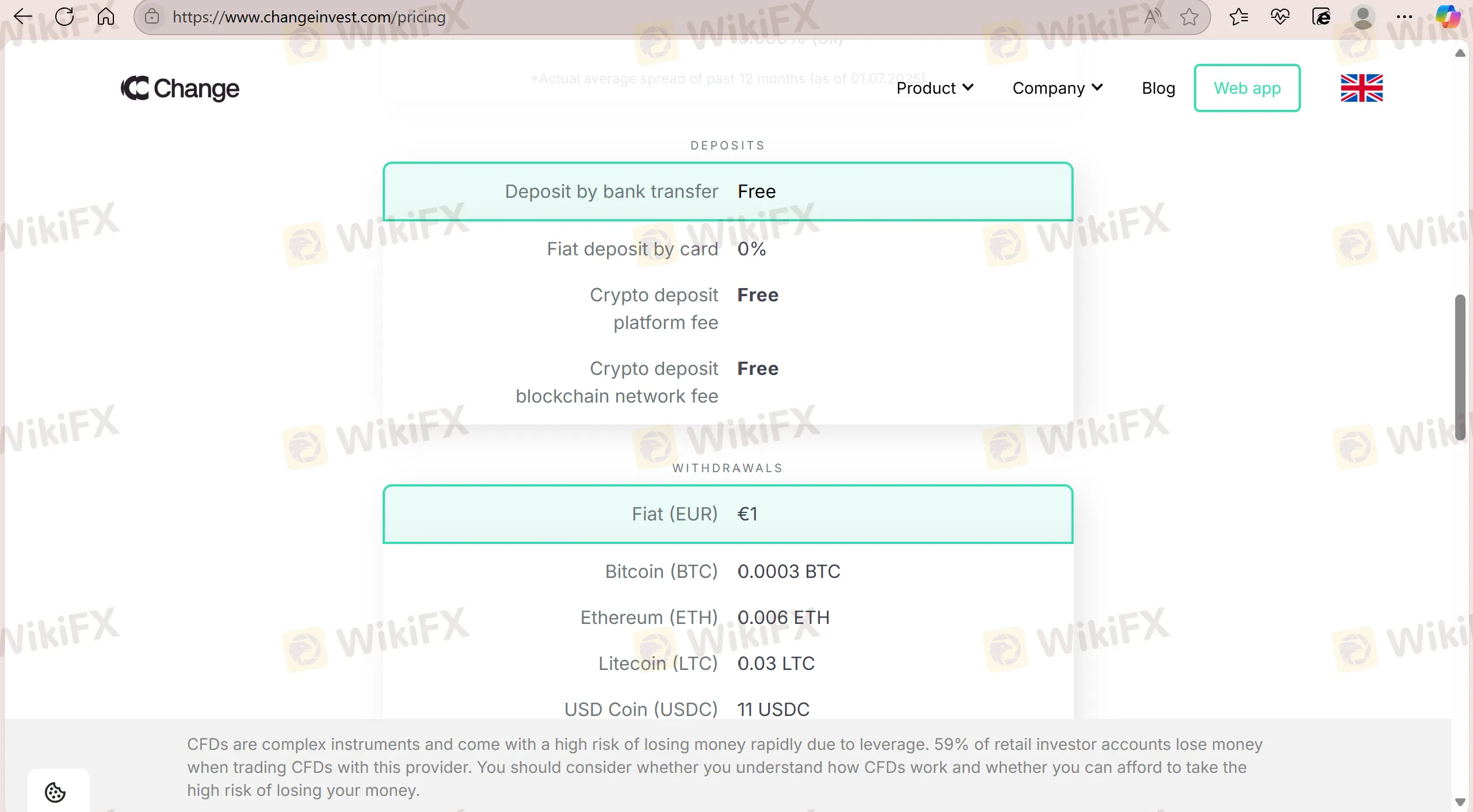 Deposit and Withdrawal