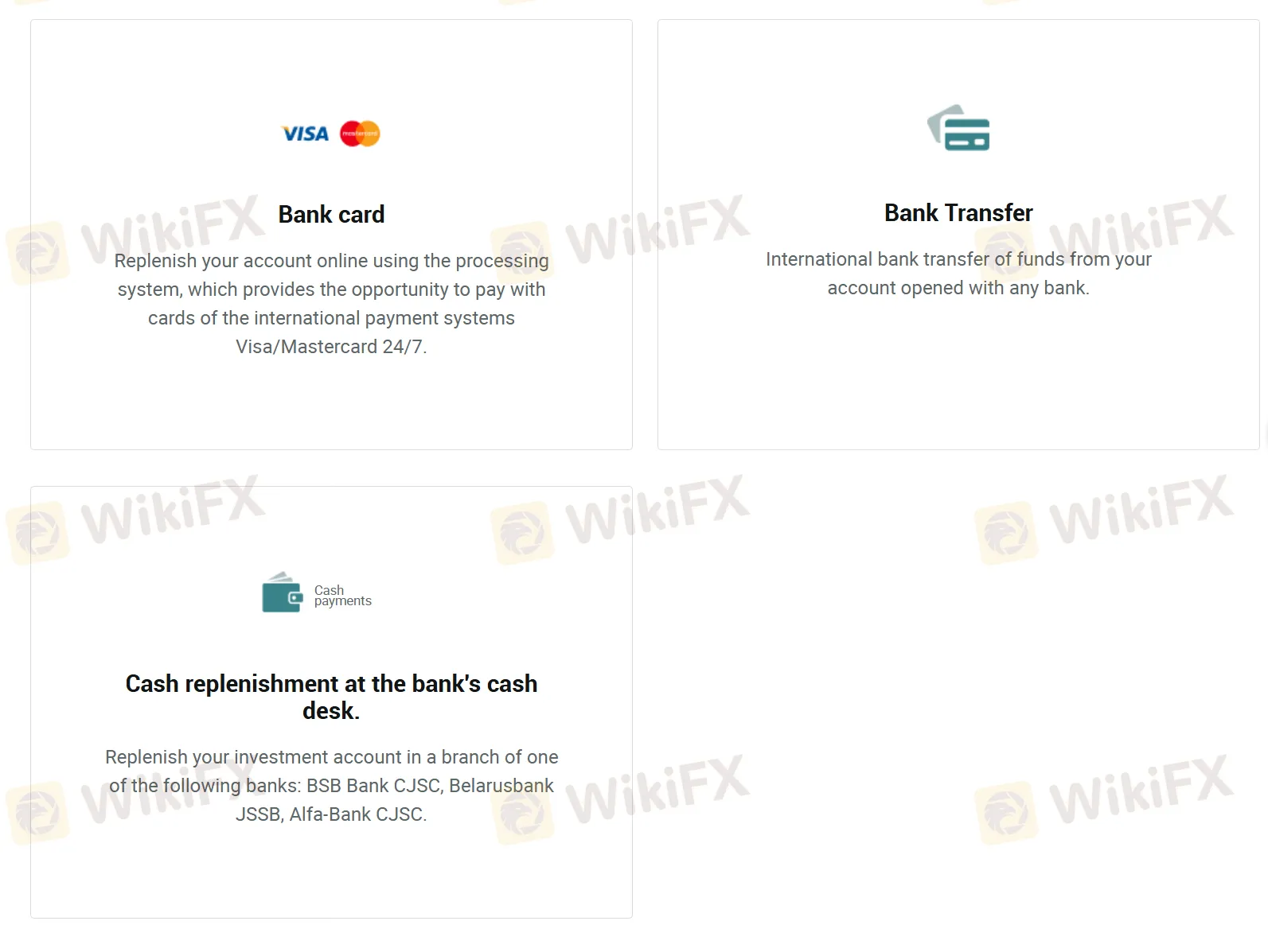 Deposit and Withdrawal