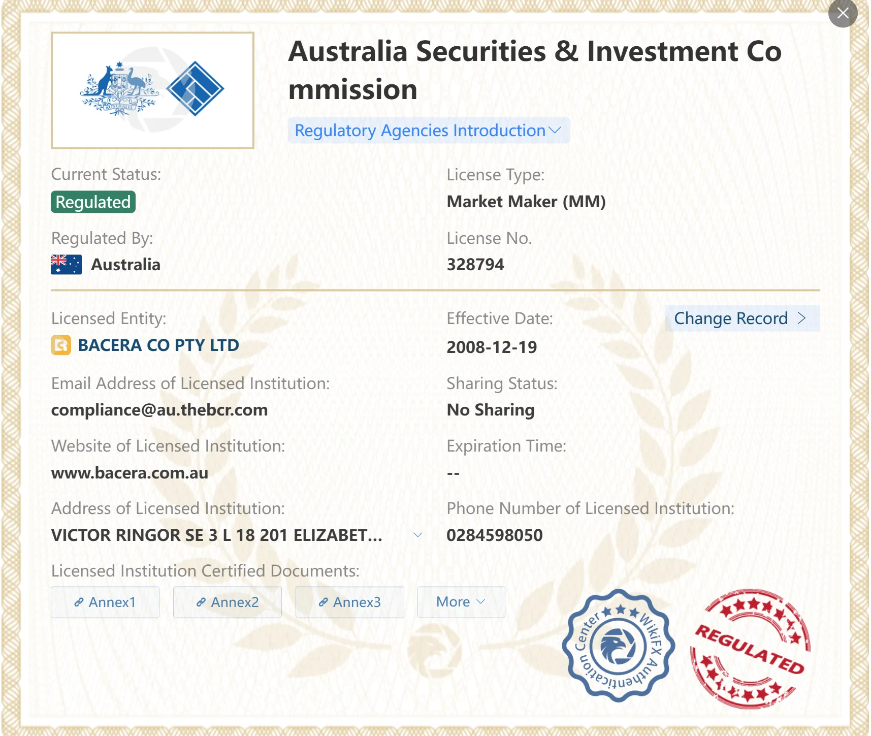 BCR regulation BCR regulation