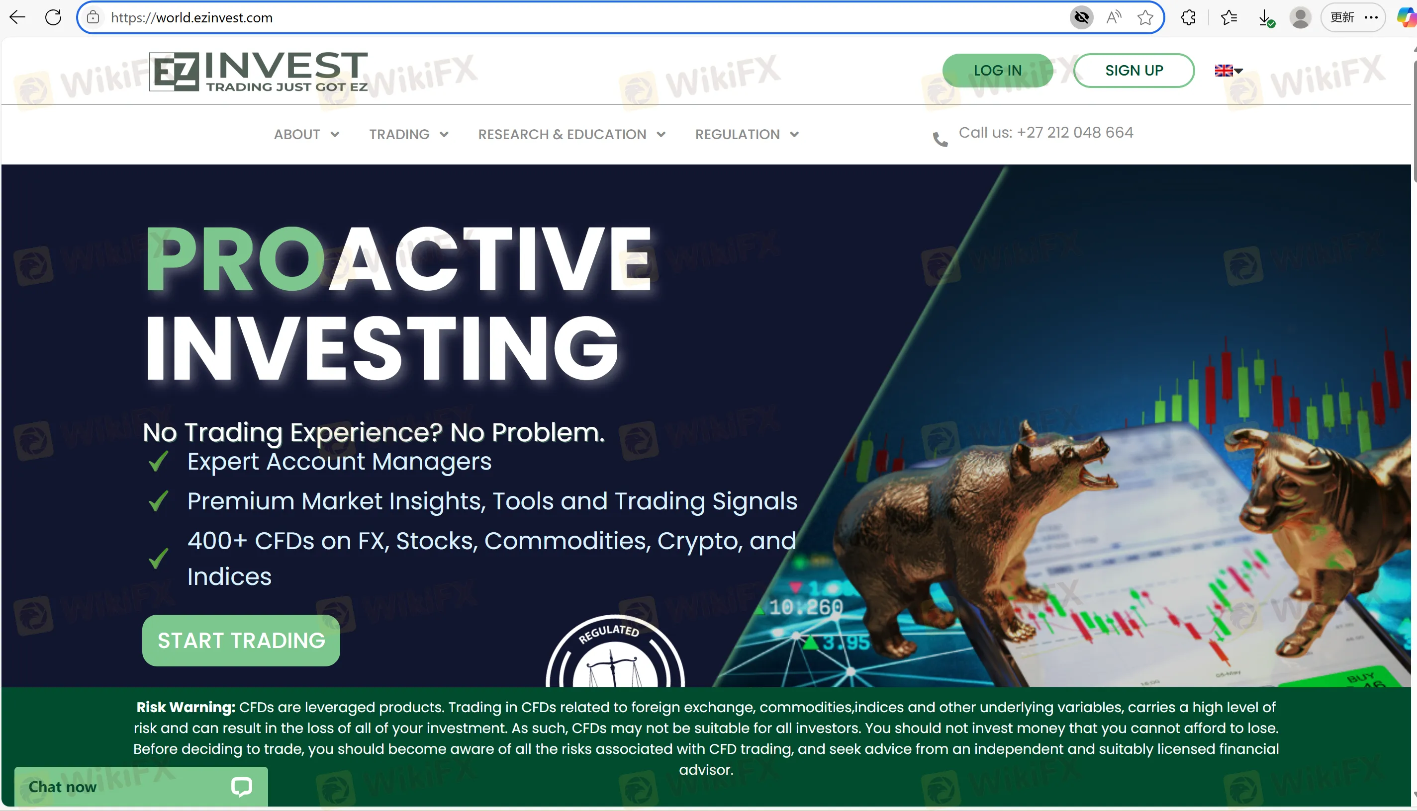 EZInvest's homepage