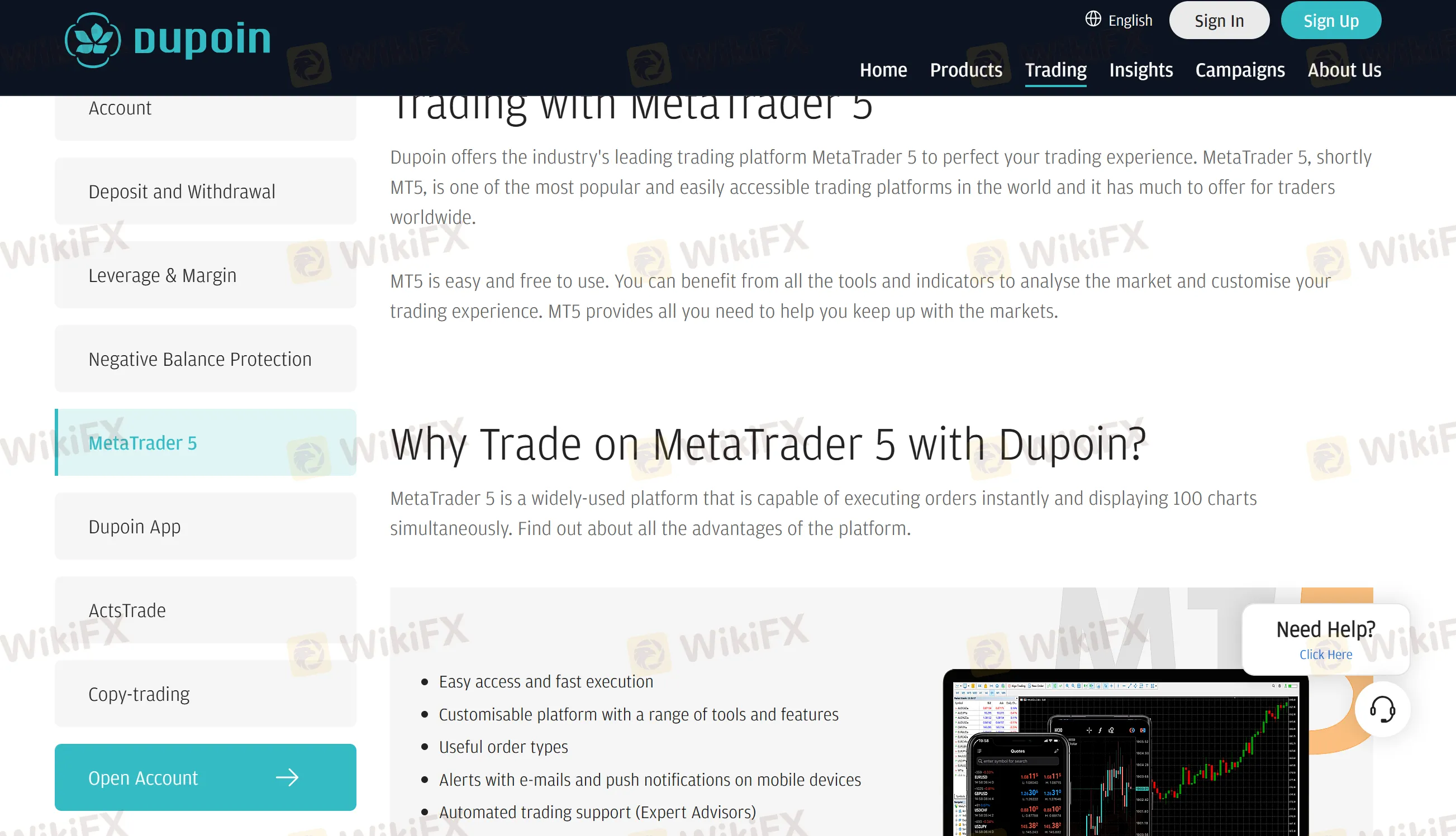 Trading platforms